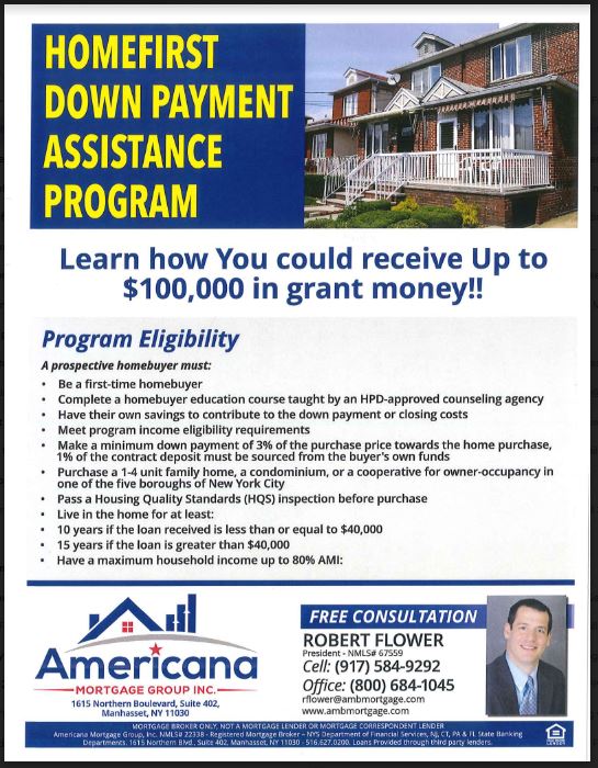 Down payment assistance program